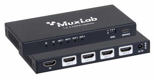 [500511] MuxLab 500511 HDMI 2.1 48Gbps 1x4 jakaja