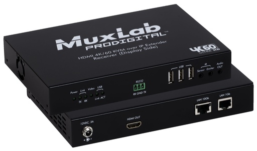 [500760-RX-KVM] MuxLab 500760-RX-KVM HDMI 4K/60 KVM SDVoE Receiver