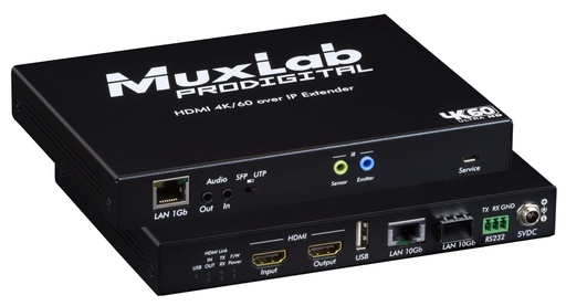 [500766] MuxLab HDMI 4K/60 KVM over IP Transceiver 10G