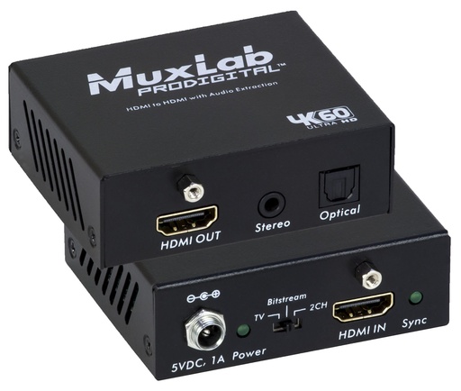 [500436] MuxLab 500436 HDMI audio erotin, 4K60