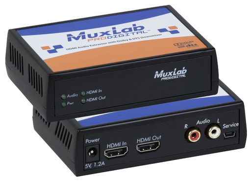 [500439] MuxLab HDMI Audio Extractor with Dolby & DTS Downmixer