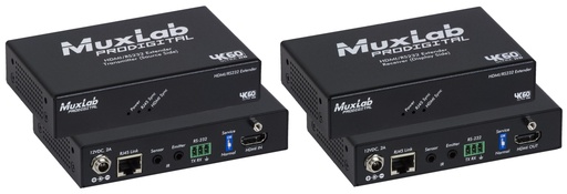 [500459] MuxLab HDMI/RS232 Extender Kit, HDBT, 4K/60