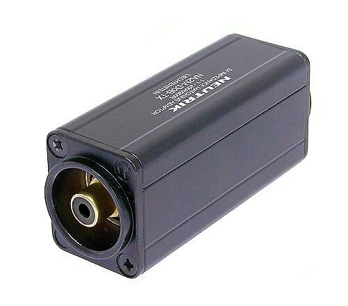 [NA2M-D0B-TX] Neutrik NA2M-D0B-TX balansointiadapteri, musta