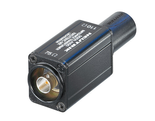 [NADITBNC-MX] Neutrik NADITBNC-MX impedanssimuunnin 75ohm BNC naaras / 110ohm XLR uros