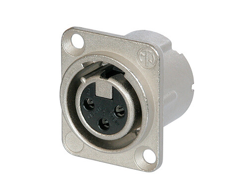 [NC3FD-LX-0] Neutrik NC3FD-LX-0 XLR-runkonaaras, lukoton
