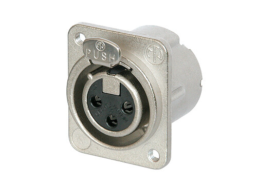 [NC3FD-LX-M3] Neutrik NC3FD-LX-M3 XLR-runkonaaras, M3
