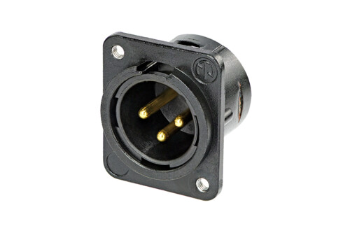 [NC3MDM3-L-B-1] Neutrik NC3MDM3-L-B-1 XLR-runkouros, M3