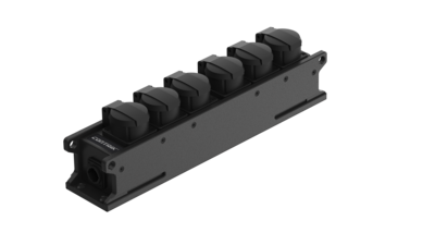 [CPPSF6RD-TT] Contrik Power Strip XO TRUE1 IN/OUT - 6x Schuko OUT