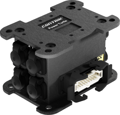 [CPTM-H1-T12] Contrik Power Turtle XO Harting E16 IN -12x TRUE1 OUT