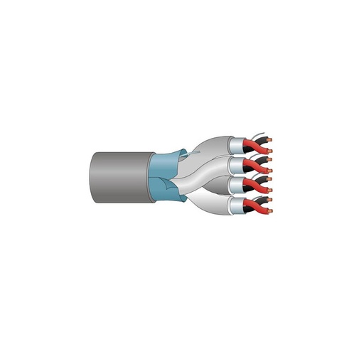 [AK2114ALHF] Percon AES/EBU 4x2x0,22 mm², Ø 11,0 mm, Cca, 100 m kela