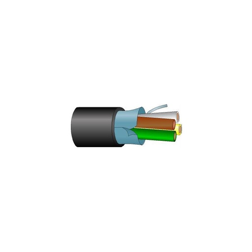 [AL460HF] Percon speaker cable 4x6,0 mm², Ø 15,0 mm, Cca, 100 m reel