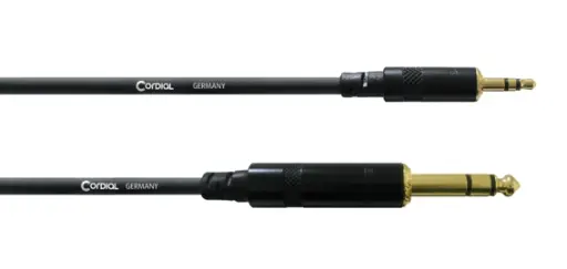 Cordial CFM WV ¼"/3,5 mm stereoplugi kaapeli