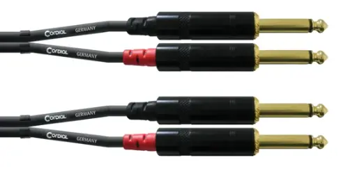 Cordial CFU PP 6,3 mm plugi / 6,3 mm plugi stereokaapeli