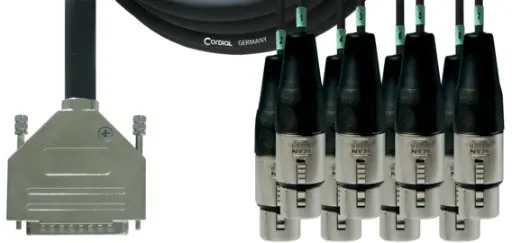 Cordial CFD DFT Tascam DSUB25 / XLR-naaras multicore kaapeli