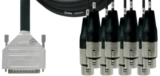 Cordial CCFD DFT Tascam DSUB25 / XLR-naaras multicore kaapeli