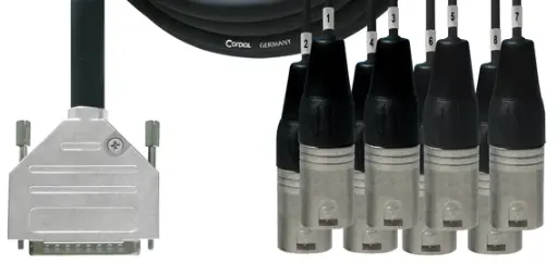 Cordial CCFD DMT Tascam DSUB25 / XLR-uros multicore kaapeli