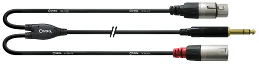 Cordial CFY VFM 6,3 mm stereoplugi/XLR uros/naaras inserttikaapeli