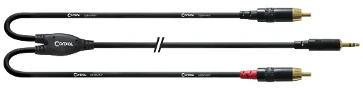 Cordial CFY WCC ministereoplugi/2 x RCA-uros Y-kaapeli