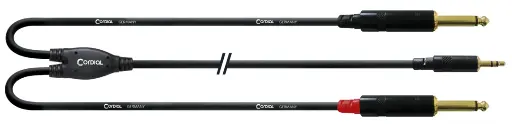 Cordial CFY WPP ministereo plugi/2 x ¼" monoplug Y-kaapeli