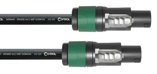 Cordial CPL LL4 4x2,5mm² kaiutinkaapeli, 4-napaisilla speakON liittimillä