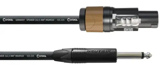 Cordial CPL LP25 2,5mm² speakON®/plugi kaiutinkaapeli