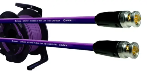 [CVP75BB-UHD12-50SD] Cordial UHD-SDI BNC-kaapelikela, 75 m