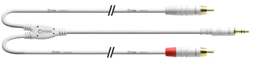 Cordial CFY WCC-LONG-SNOW 3,5 mm stereoplugi/2 x RCA-uros Y-kaapeli