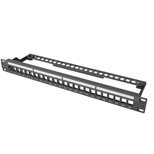 [T2P00B-124S-BK] Kordz PRO Modular Keystone Patch Panel