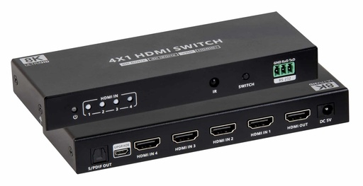 [500513] MuxLab 500513 HDMI 2.1 48Gbps 4x1 valitsin