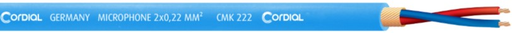 [CMK222BLUE/100] Cordial CMK 222 mikkikaapeli 2x0,22mm² sininen, 100 m kela