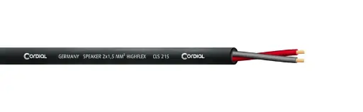 [CLS225BLACK/500] Cordial CLS 225 highflex kaiutinkaapeli 2x2,5mm², 500 m kela