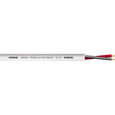 [CLS225WHITE/500] Cordial CLS 225 white highflex kaiutinkaapeli 2x2,5mm², 500 m kela