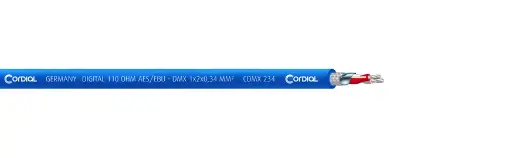 [CDMX234BLUE/100] Cordial CDMX 234 BLUE DMX-kaapeli, 1x2x0,34mm², 100 m kela