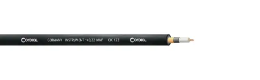 [CIK122BLACK/500] Cordial CIK 122 instrumenttikaapeli 1x0,22mm², 500 m kela