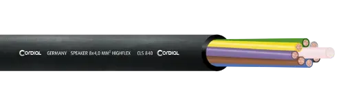 [CLS840/200] Cordial CLS 840 highflex kaiutinkaapeli 8x4,0mm², 200 m kela