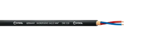 [CME220BLACK/100] Cordial CME 220 mikkikaapeli 2x0,22mm², 100 m kela
