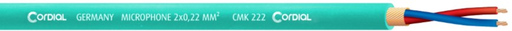 [CMK222MINT/500] Cordial CMK 222 mikkikaapeli 2x0,22mm² minttu, 500 m kela