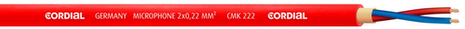 [CMK222RED/500] Cordial CMK 222 mikkikaapeli 2x0,22mm² punainen, 500 m kela