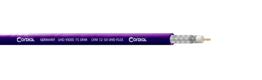[CVM12-50UHD-FLEX/100] Cordial CVM 12-50 UHD-FLEX 1,2/5,0, 100 m kela