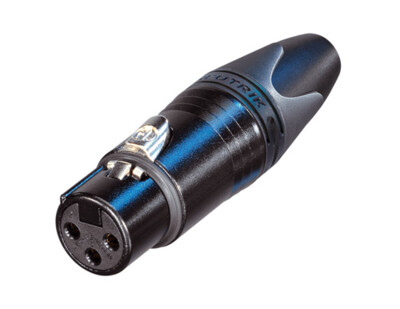 [NC3FXX-B-D] Neutrik NC3FXX-B-D XLR-johtonaaras, 100 kpl laatikko