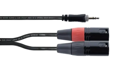 Cordial EY WMM 3,5 mm stereoplugi/2 x XLR-uros Y-kaapeli