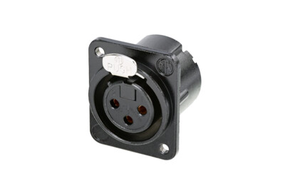 [NC3FD-LX-M3-B] Neutrik NC3FD-LX-M3-B XLR-runkonaaras, M3