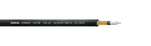[CGK150BLACK/100] Cordial CGK 150 kitarakaapeli 1x0,50mm², 100 m kela