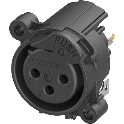 [NC3FAV1-DAE] Neutrik NC3FAV1-DAE XLR-runkonaaras piirikortille