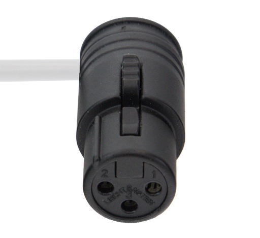 [41-0211] Low profile 3-napainen naaras XLR-liitin, musta