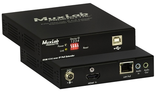 [500770-TX] MuxLab 500770-TX KVM HDMI over IP PoE Transmitter