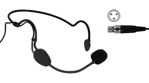 [FCM-660-MC3] Fonestar Head-worn microphone for SONAIR-PRO (Mini XLR3)